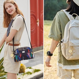 Nogeqi Sunflower Keychain for Women, Inspirational Gifts with Bee Charm, Motivational Keyring for Friends, Coworkers, Jewelry Accessory for Purse, Wallet, Backpack（with Box）