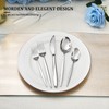 Lorena 20-Piece Stainless Steel Silverware Flatware Cutlery Set, Service for