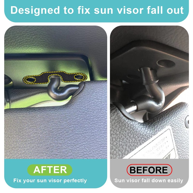 Sun Visor Repair Kit Heavy Duty Sun Visor Clips, Visor