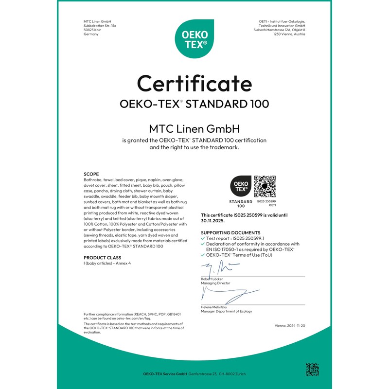 Hammetex 100% Cotton Non-Slip Bath Mat, 43 x 61 cm