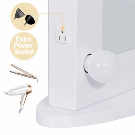 SEGAWE Hollywood Makeup Vanity Mirror LED Light Wall Mounted  with 10 Dimmable Bulbs