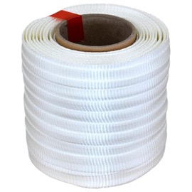White Tree Tie Webbing Strap 3/4" x 250' - Heavy Duty Tree Straps for Staking, Guying, Securing & Outdoor Use - Garden Ties Webbing Flat Rope for Heavy Plants & Trees Support by IDL Packaging