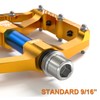 Mountain/Road Bike Pedals with 3 Seal Bearing - 9/16" MTB