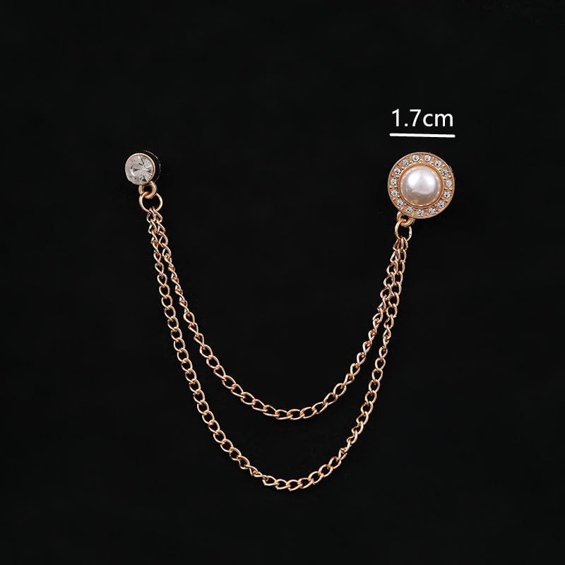 Pocket Watch Chain T Bar & Lobster Clasps Watch Vest
