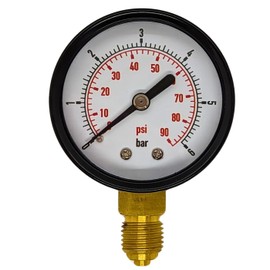Lumonic I Pressure Gauge 0-16 Bar I 1/4 Inch I Class 2.5 I Connection Bottom I Diameter 50 mm I Pressure Gauge I for Compressed Air and Water