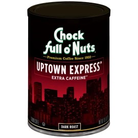 CAN Chock Full o’Nuts Uptown Express Roast, Dark Roast Ground Coffee (10.5 Oz. Can)
