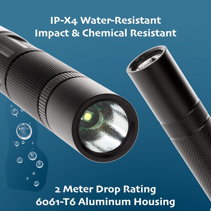 Nightstick Momentary or constant-on MT-120 Mini-TAC Metal LED Flashlight-2 AA,