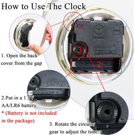 Arikyrist 50th Birthday Gifts for Women Men Crystal Quartz Clock Gifts for 50 Years Old Birthday Decorations Happy 50th Birthday Presents Ideas for Her Him