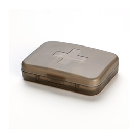 Pill Box Weekly, Portable Pill Organiser 6 Compartment, Daily Pill Box Organiser 6 Day，Holds Medication, Health Products or Small Accessories，Organiser Box Fit Easily Into a Pocket or Bag (Black)