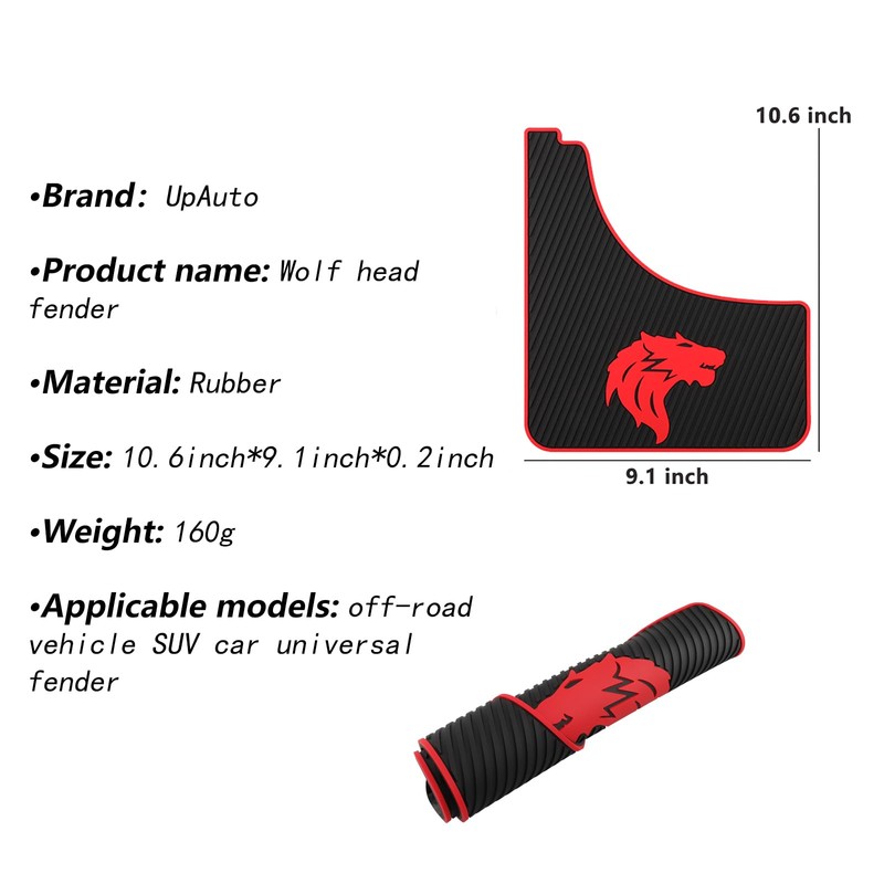 UpAuto Car Mud Flaps Screw and Clips Universal Rubber Mudguard