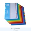 JALVPI 2 x 31-Piece A4 Index Dividers for Folders, Plastic,