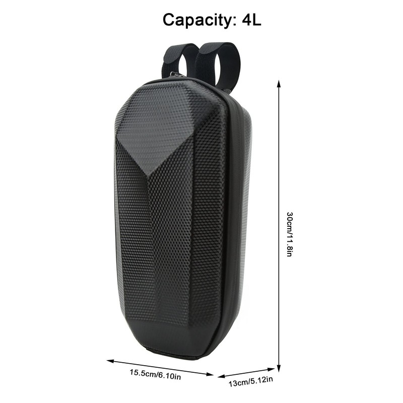 4L Hard Shell Scooter Bag Waterproof Synthetic Leather Scooter Handbar