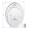 Gatco 1800 Bathroom Wall Mirror, 27"H x 20"W Modern mirror