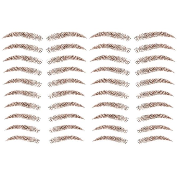 Yesallwas 2 Sheet 20 Pairs Eyebrow Tattoo Brown tattoo brow