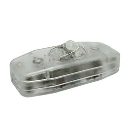 Lamp Switch, Intermediate Switch Transparent with Strain Relief and Screw Contacts, Rocker On/Off, Cable Switch, 6 A 250 V~, Fits LED Lamp