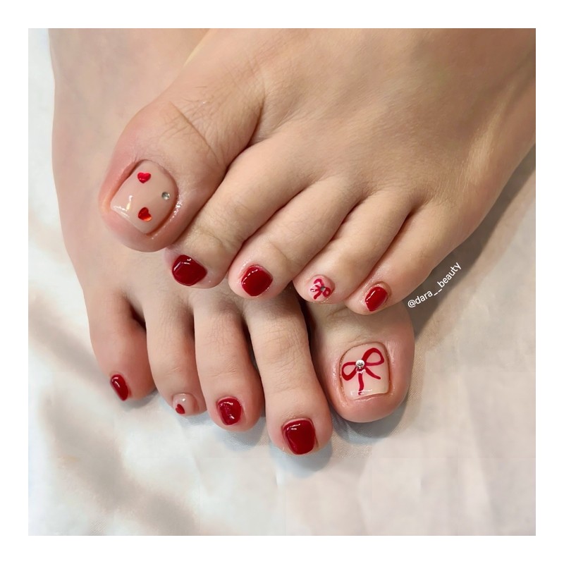 Dara Beauty January 2025 Art of the MonthEmbo Ribbon Nail❣
