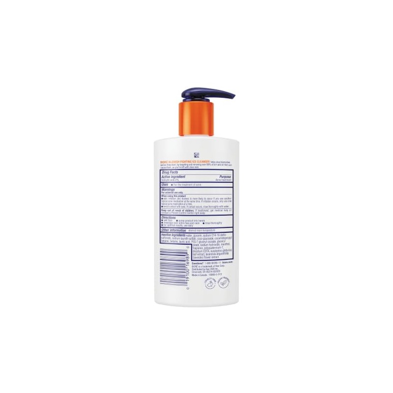 Blemish Fighting Ice Cleanser by Biore for Unisex - 6.7