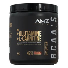 Amz Bcaa 420g  Glutamina  Carnitina  30 Porciones                                                                                                     
