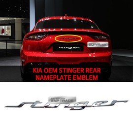 KIA Parts OEM 86311J5000 Stinger Rear Emblem Nameplate for KIA Stinger 2017-2018