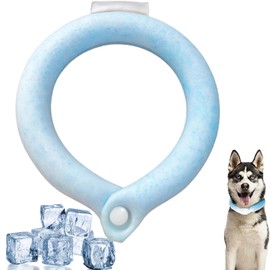 2023 New Cool Ring Cool Cool Neck Cooler Dog Neck Cooling Belt Cooling Ice Neck Ring Cooling Cool Cool Neck Fabric Easy to Wear Lightweight Cool Bandana for Pets Heatstroke Prevention Heat Prevention