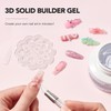 GAOY 60g Solid Builder Gel for Nails, Non-Sticky Hand Hard