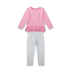Sanetta Girls' Pyjamas 100% Organic Cotton, Water lily