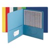 Smead 87850 Two-Pocket Folder Textured Heavyweight Paper Assorted 25/Box