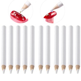 Rookii 10Pcs Rhinestone Picker Tool,Self Adhesive Resin Picker Pencil Diamond Gem Art Tools Rhinestone Applicator Nail Point Drill Pen Resin Picker Dotting for Nail Art DIY