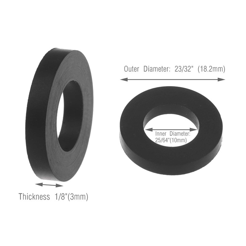 Timsec 5Pcs Propane Pipe Hose Seal Rings Gasket and PTFE