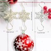 Silver Snowflake S-shaped Hooks - 20 PCS Metal Christmas Tree