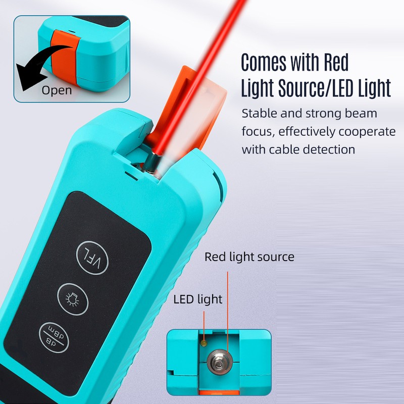 Optical Fiber Signal Identification Device with 10mw Red Light Source