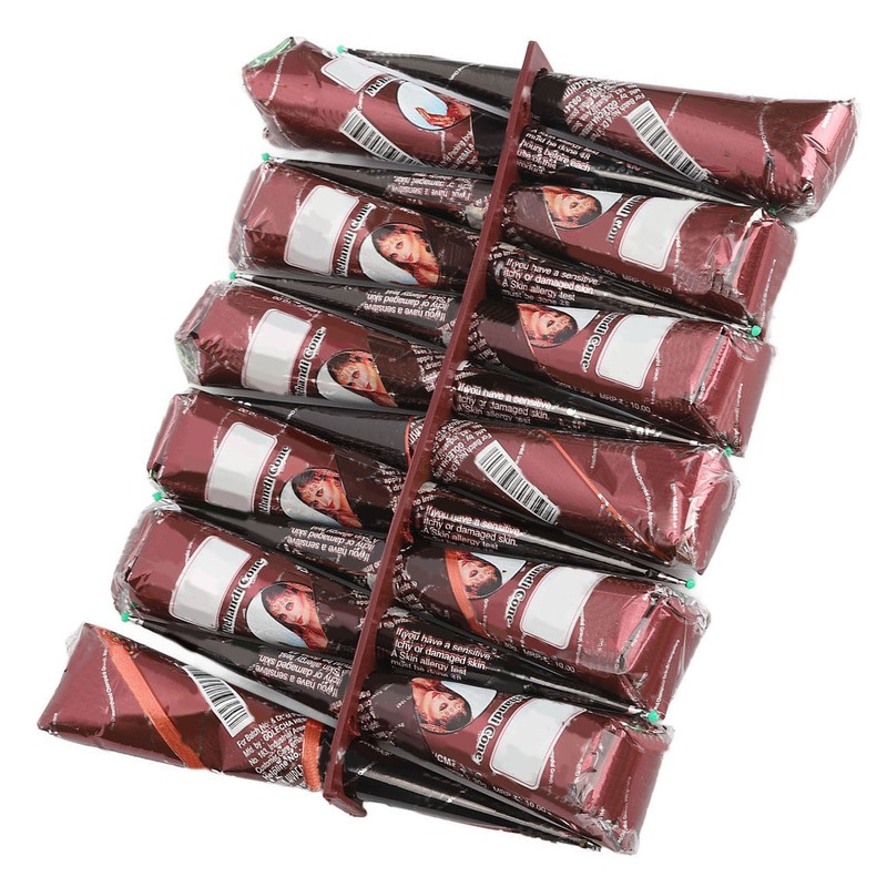 12PCS Temporary Tattoo Paste Cones 5 To 7 Days Lasting