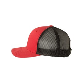 1969 Ford Boss 302 Mustang Fully Embroidered Yupoong 6606 Snapback Trucker Fitted Cap red/Black