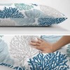 Nautical Blue Coral Body Pillow Cover Pillowcase with Zipper