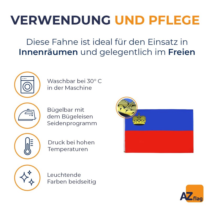 AZ FLAG Liechtenstein Flag 3' x 5' - Landtag flags