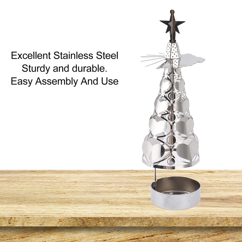 Spinning Candle Holder Rotating Candlestick Set for Romantic Wedding Christmas