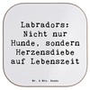 Mr. & Mrs. Panda Glasuntersetzer Spruch Labrador Herzensdiebe - Geschenk,