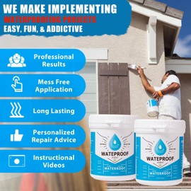 Meuvcol Meuvcol Transparent Waterproof Coating, 21 Oz Invisible Waterproof Agent, Polyurethane Waterproof Sealant Adhesive, Clear Waterproof Glue for Bathroom, Shower, Roofs, Wood, Indoor & Outdoor