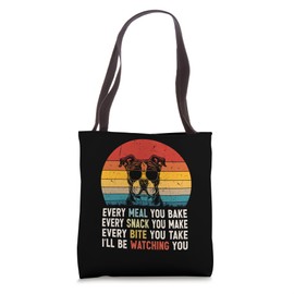 Retro Vintage Dog Funny Staffy Dog Owner Lover Dog Snack Tote Bag