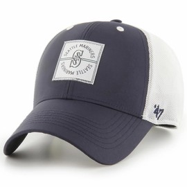 47 Seattle Mariners Disburse MVP Trucker Snapback Cap, Adjustable Hat Blue