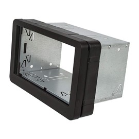 tomzz Audio 2402-019 Double DIN Radio Faceplate Compatible with Alfa Romeo 159 Brera Spider Black Vehicles with OEM Sat Nav