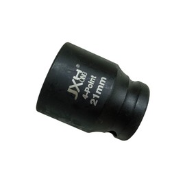 JXHONG 1/2" Drive 21mm 4-Point Square Socket, Budd Wheel Impact Socket, Heat Treated Cr-V Alloy Steel