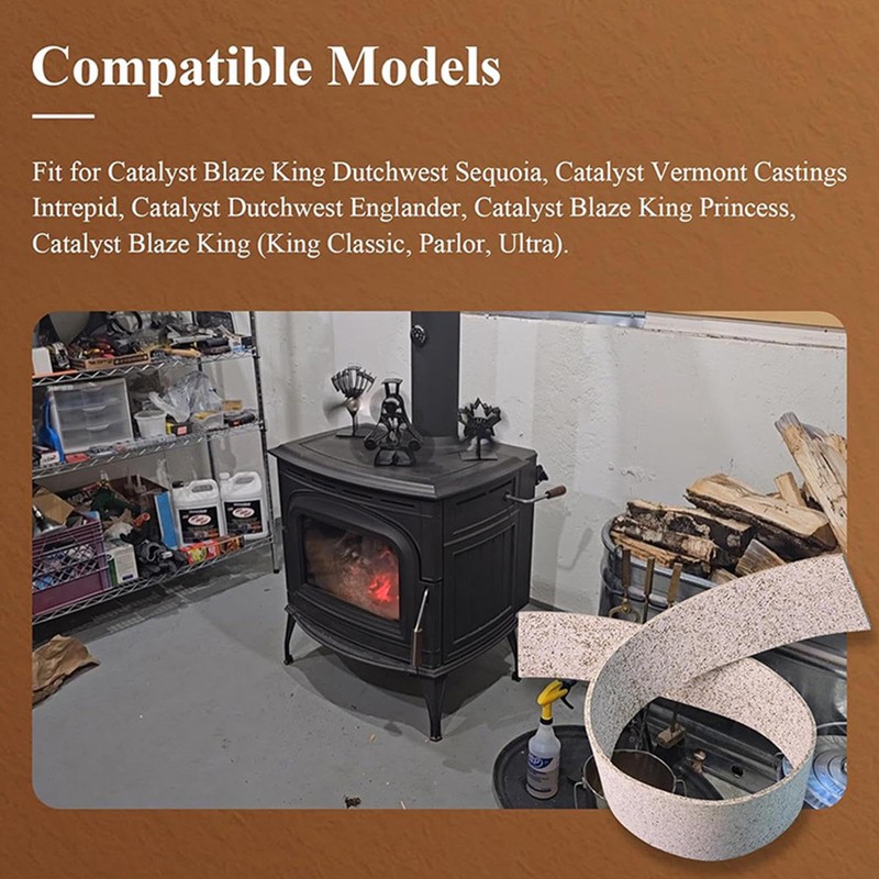 Wood Stove Door Gasket,Replacement Gasket Graphite Expanding Stove Gasket |