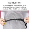 Ayaport Utility Straps with Buckle Quick-Release Adjustable Nylon Straps Black