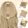 FESHFEN Ponytail Hairpiece with Drawstring, 45 cm Waves Braid Ponytail