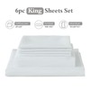 ILAVANDE White King Sheets Set 6 Piece,Hotel Luxury Super Soft