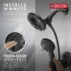 Delta 4-Setting In2ition 2-in-1 Dual Shower Head with HandHeld Spray,