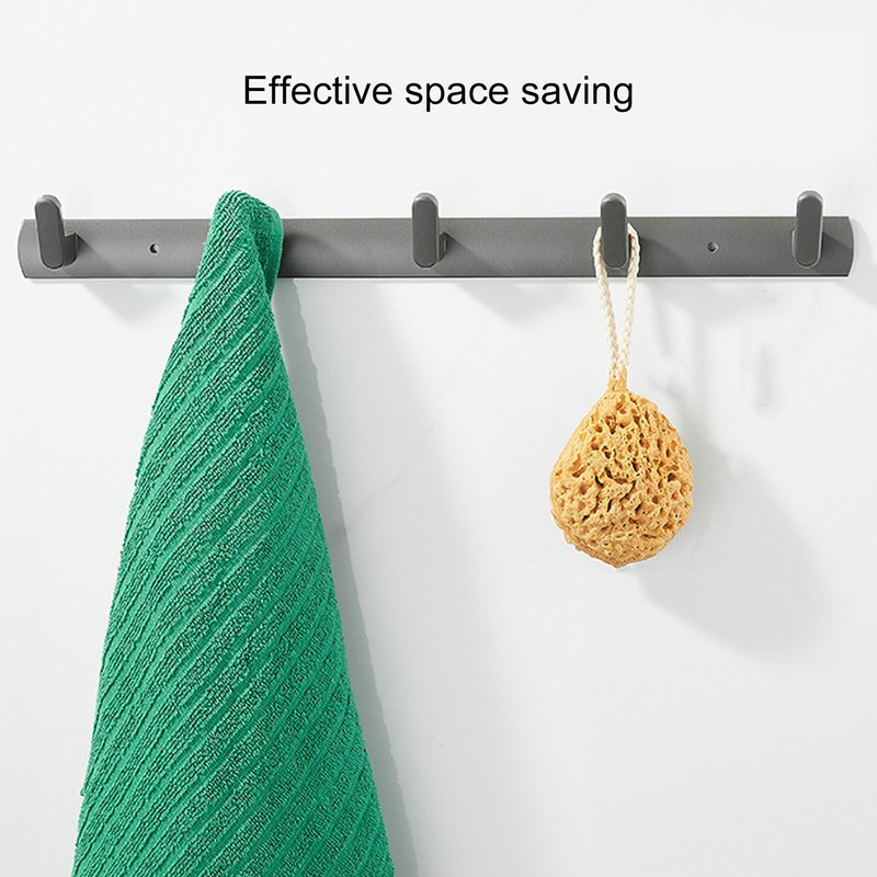 45cm Row Hook Wall Mount Aluminium Alloy Coat Towel Hook