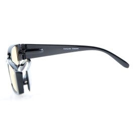 Computer Glasses for Women with Yellow Blue Light Filter Lens Reading Eyeglasses(Black) +2.5