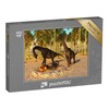 puzzleYOU: 48 Piece Puzzle "Dinosaur Baby: Nest with 3D Illustration,